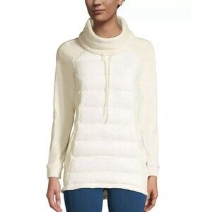 Lands End Jacket Women's Plus Size 2X Insulated Hybrid Fleece Pullover Primaloft